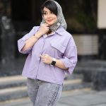 شومیز باکسی تک جیب4069