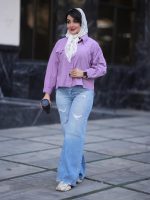 شومیز آستین جیب دار4052 - Image 2