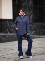 شومیز پایین هشتی ابرو بادی4026 - Image 5