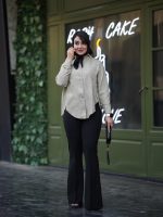 شومیز پایین هشتی ابرو بادی4058 - Image 5