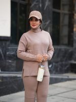 ست یقه اسکی و شلوار بافت وارداتی 392 - Image 6